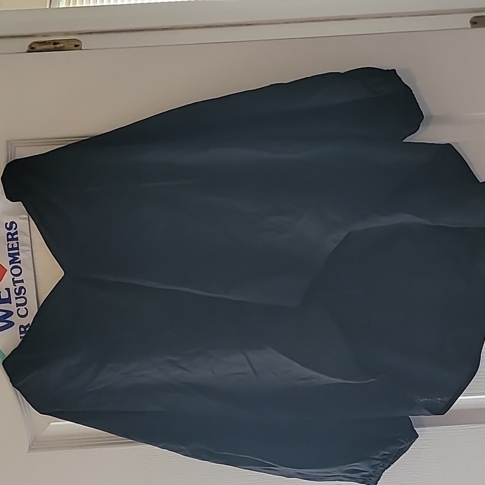Large black linen top